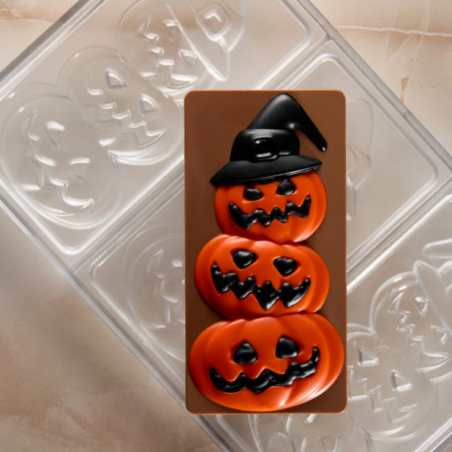 Forma tabliczka czekolady Halloween Friends, poliwęglan, Pavoni