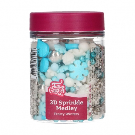Posypka Frosty Winters 3D, 70 g FunCakes