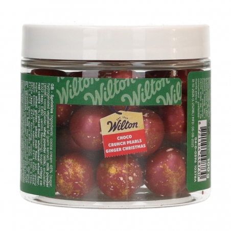 Perełki Choco Crunch Pearls Ginger Christmas 100 g, Wilton