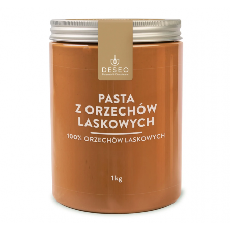 Pasta z orzechów laskowych 100% Deseo, 1 kg
