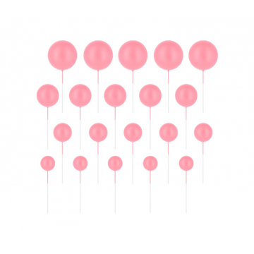 Toppery na tort Kule różowe...