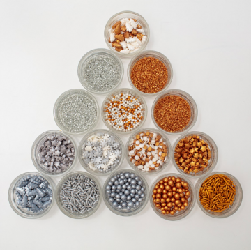 Zestaw metalicznych posypek...