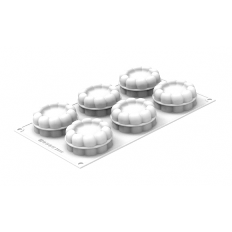 Forma silikonowa Charlotte 100 – 6 gniazd po 100 ml, Silikomart Forma silikonowa Charlotte 100 – 6 gniazd po 100 ml, Silikomart