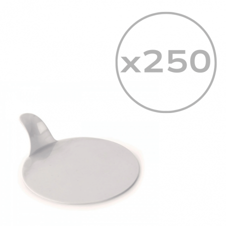 Podkład do monoporcji biały okrągły śr. 8 cm, 250 szt. plastik Pavoni