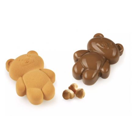 Silikomart forma silikonowa świąteczna, Teddy Bear z wykrawaczką