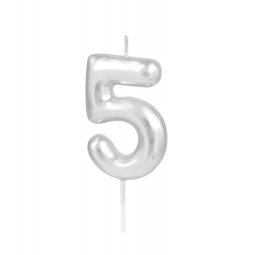 Świeczka urodzinowa srebrna...