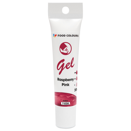 Barwnik spożywczy w żelu różowy, malinowy w tubce, 30 g, Food Colours