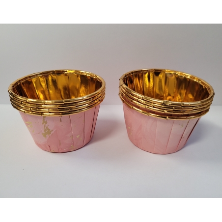 Papilotki kubeczki do muffinek marmurkowy róż, 50 szt.