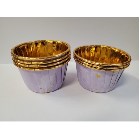 Papilotki kubeczki do muffinek marmurkowy fiolet, 50 szt.