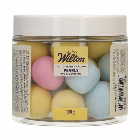 Perełki Choco Marshmallow Pearls Bubblegum mix 100 g, Wilton