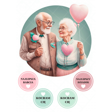 Dla Babci i Dziadka, wydruk...