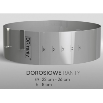 Rant cukierniczy 22-26 cm h...