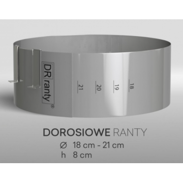 Rant cukierniczy 18-21 cm h...