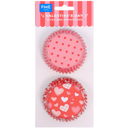 Papilotki do muffinek Valentine's Day 60 szt., PME