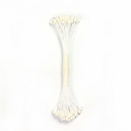 Pręciki do kwiatów perłowe, duże 50 szt., PME