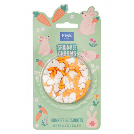 Posypka króliczki i marchewki, Wielkanoc 25 g, PME