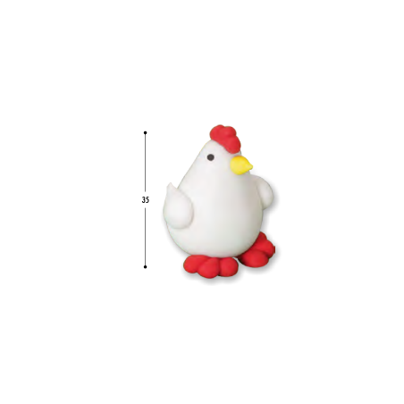 Figurka cukrowa kura, 1 szt.
