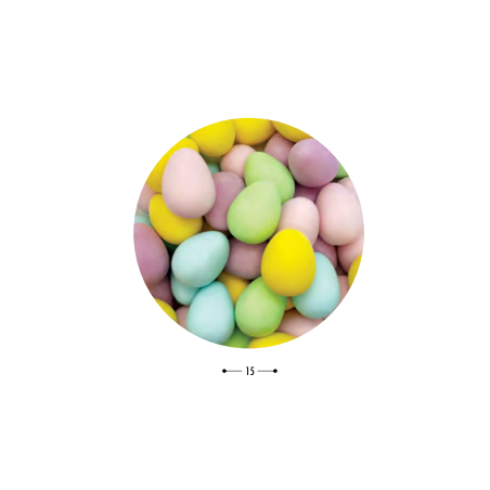 Jajka czekoladowe, małe Wielkanoc, 200 g