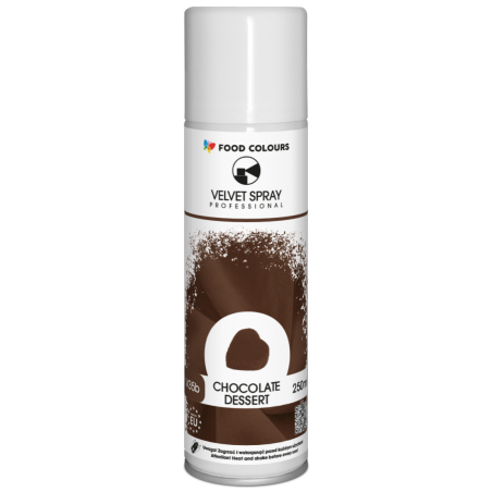 Zamsz w spray'u czekolada deserowa 250 ml, Food Colours