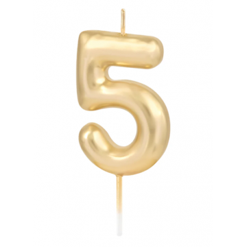 Świeczka urodzinowa złota...