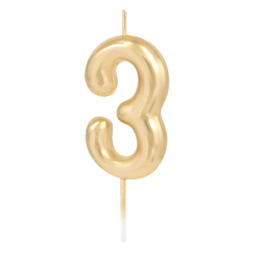 Świeczka urodzinowa złota...