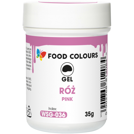 Barwnik spożywczy w żelu różowy 35 g, Food Colours