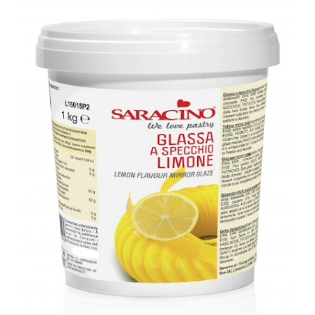 Lustrzana polewa mirror glaze cytrynowa 1 kg, Saracino