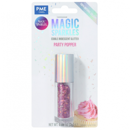 Posypka brokat magenta spożywczy Magic Sparkles, PME