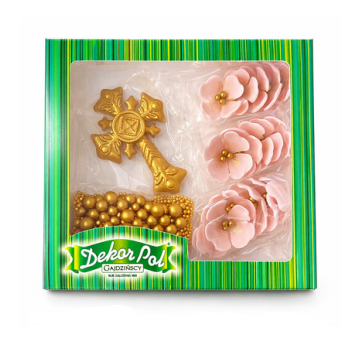 Zestaw komunijny, pudrowy...