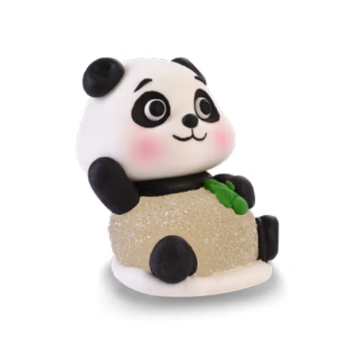 Figurka cukrowa panda...