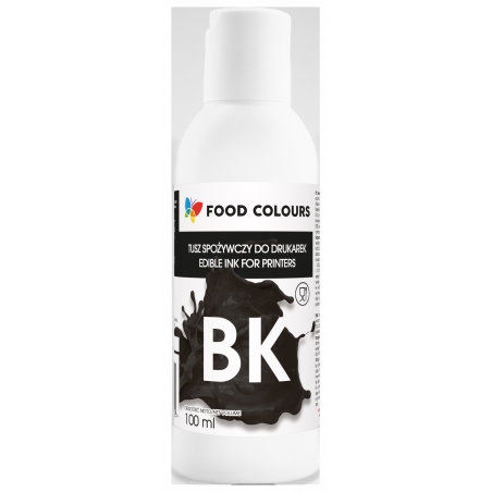 Barwnik Tusz spożywczy do drukarek czarny 100 ml