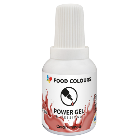 Barwnik spożywczy w żelu, czerwony Coral Firmness PowerGel, FoodColours, data ważności: 18.06.2026