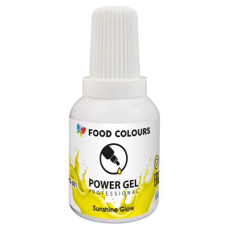 Barwnik spożywczy w żelu, żółty Sunshine Glow PowerGel, FoodColours