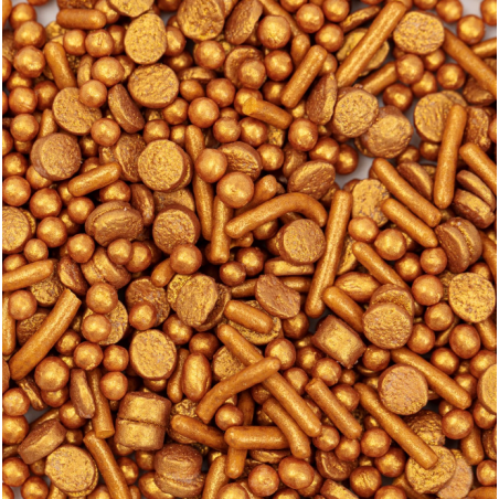 Posypka cukrowa Gold Sprinkle Mix PME 76 g, złota