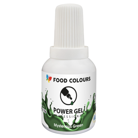 Power Gel Mysterious Green – głęboka zieleń do dekoracji cukierniczych, FoodColours
