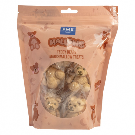 Pianki marshmallow w kształcie misiów 12 szt., PME