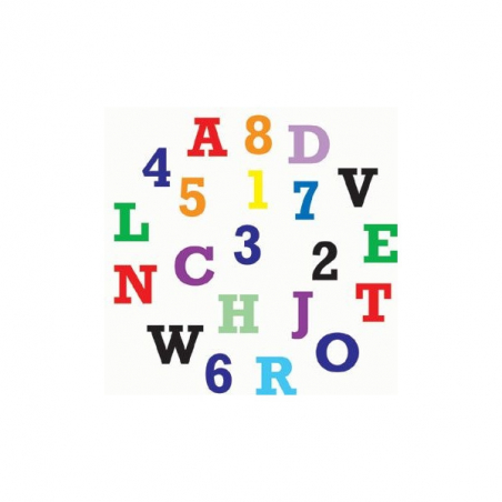Wykrawaczki alfabet wielkie litery, cyfry, drukowane wys. 1,5 cm