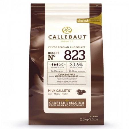 Czekolada Callebaut mleczna 823 w pastylkach 2,5 kg