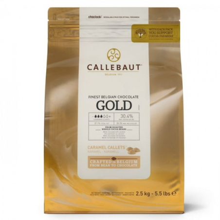 Czekolada karmelowa Callebaut Gold w pastylkach 2,5 kg