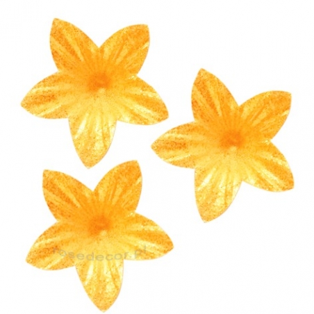 Kwiaty mini perłowe złoto
