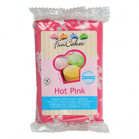 Masa cukrowa intensywny różowy Hot Pink 250g Fun Cakes