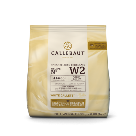Czekolada biała W2 Callebaut w pastylkach 400g