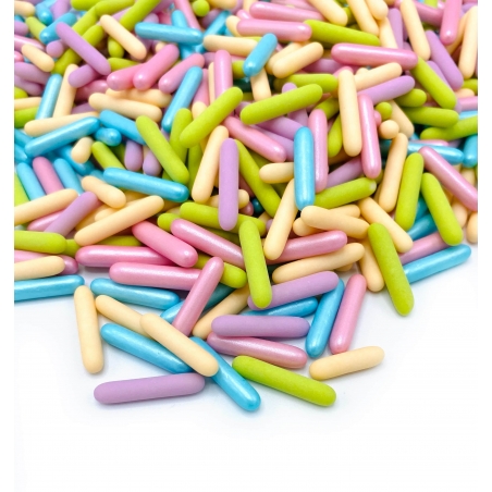 Happy Sprinkles posypka Pastel Party Rods pałeczki mix kolorów