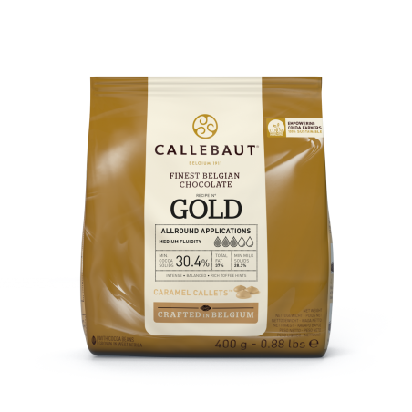 Czekolada karmelowa Callebaut Gold w pastylkach 400 g