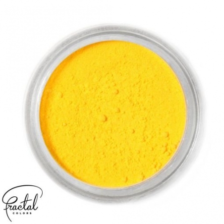 Barwnik spożywczy pudrowy matowy żółty kanarkowy Fractal