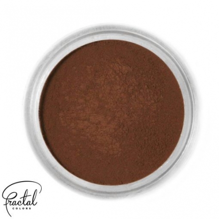 Barwnik spożywczy pudrowy matowy brązowy dark chocolate Fractal
