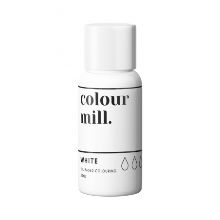 Barwnik do dekoracji Colour Mill - Biały 20 ml