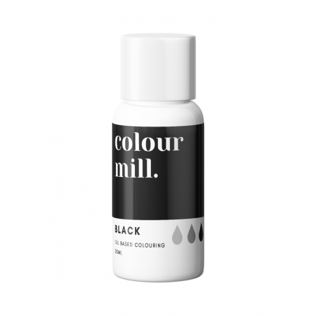Barwnik spożywczy olejowy Colour Mill - Czarny 20 ml