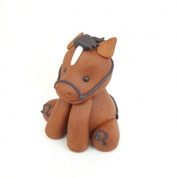 Figurka cukrowa Konik brązowy