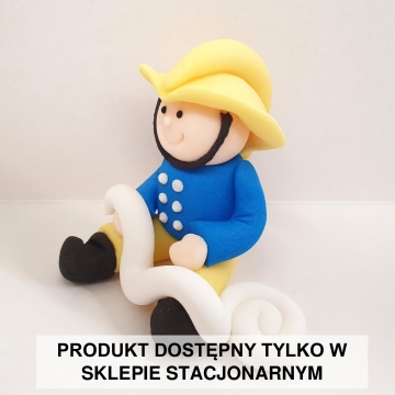 Dekoracja cukrowa Strażak